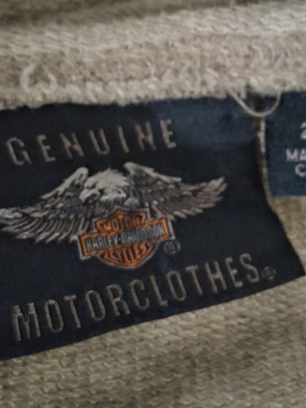 HARLEY DAVIDSON GREEN CAMO LONG SLEEVE SWEATSHIRT 2XL - Picture 3 of 5